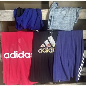 Adidas Size XL Tank Top T-Shirt Athletic Work Out Bundle 5 Tops